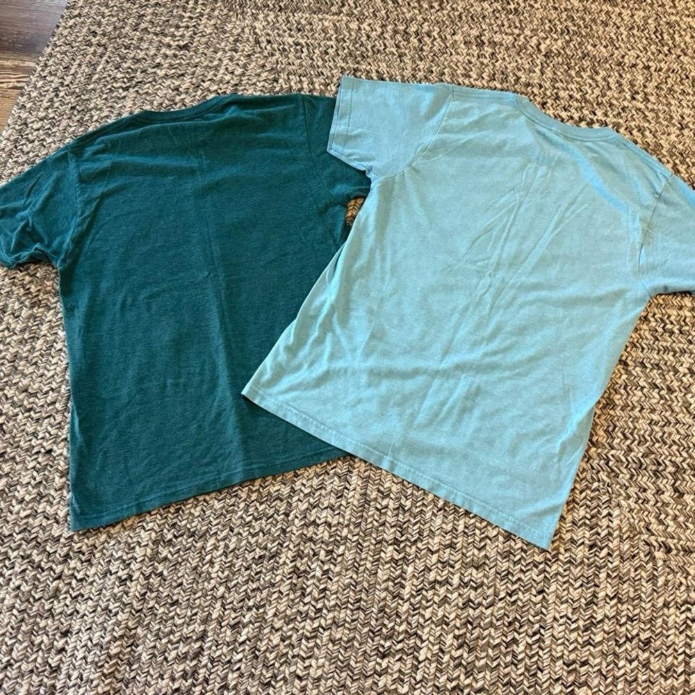 Peanuts Snoopy blue/ teal T-shirt with funny sayings Bundle of 2 - Picture 4 of 8